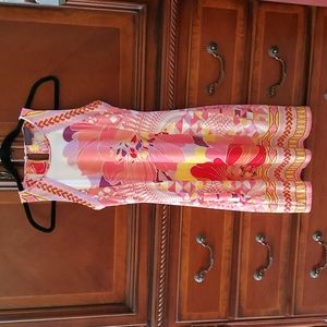 💫FINAL SALE💫 HALE BOB NWOT Multi-Print Spring Beach Sleeveless Dress XXS